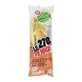 MARQUE REPÈRE, CÔTÉ SNACK Sandwich viennois Coté Snack Poulet oeuf tomate 270g