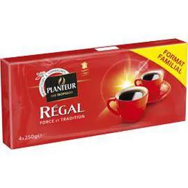 PLANTEUR DES TROPIQUES Café moulu Régal force et tradition 4x250g