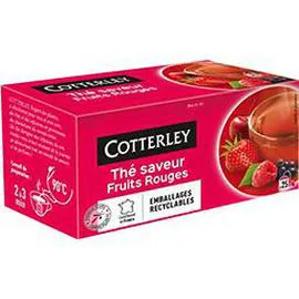 COTTERLEY Thé saveur fruits rouges x25