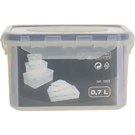 PLAST TEAM Boîte pour congélateur et micro-onde 0,7L, 4 clips l'unité