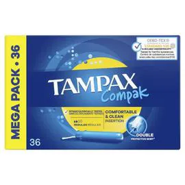 TAMPAX Tampons Compak Régulier Avec applicateur x36 x36