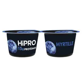 DANONE, HIPRO Yaourt myrtille protéiné 0% MG 2x160g