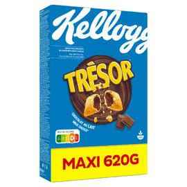 KELLOGG'S Céréales chocolat au Lait Trésor 620g