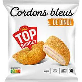 TOP BUDGET Cordons bleus de dinde 8x100g