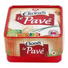 MARQUE REPÈRE, LES CROISÉS Fromage Le Pavé Lait pasteurisé 22% MG 220g