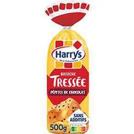 HARRYS Brioche Tressée aux pépites de chocolat Sans Additifs 500g