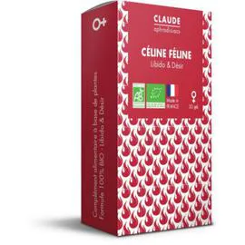 CLAUDE APHRODISIACS Céline Féline BIO 30 gélules 30g - Libido & Désir Complément alimentaire l'unité