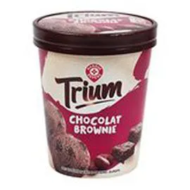 MARQUE REPÈRE, TRIUM Crème glacée Chocolat Brownie 415g