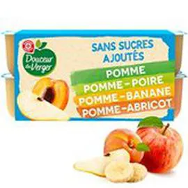 MARQUE REPÈRE, DOUCEUR DU VERGER Compotes Fruits jaunes 16x100g