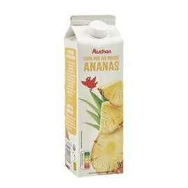 AUCHAN Pur jus d'ananas 1l