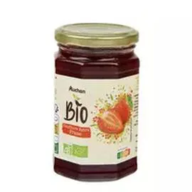 AUCHAN BIO Confiture extra fraise 360g