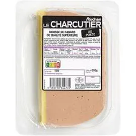 AUCHAN LE CHARCUTIER Mousse de canard au Porto 200g