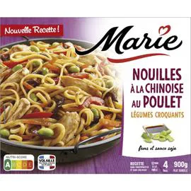 MARIE Plat cuisiné nouilles à la chinoise au poulet 900g