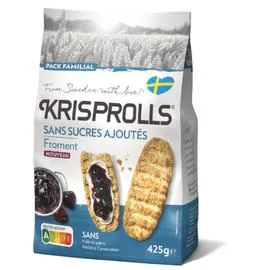 KRISPROLLS Kris sans sucres ajoutes froment 425g