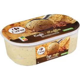 CARREFOUR EXTRA Glace café éclats chocolat 465g