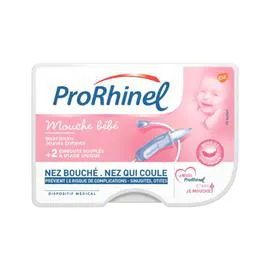 PRORHINEL Mouche bébé et 2 embouts souples jetables l'unité