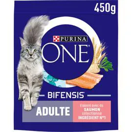 PURINA, ONE Croquettes pour chat Adulte saumon 450g