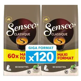 SENSEO Café dosettes Compatibles classique 2x60