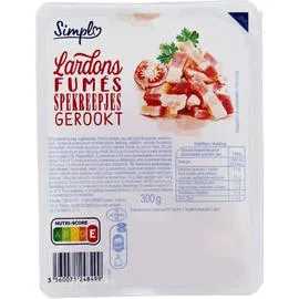 CARREFOUR SIMPL Lardons fumés 300g