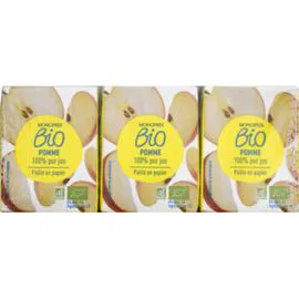 MONOPRIX BIO 100% pur jus de pomme bio 6x20cl