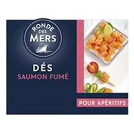  Dés de saumon Ronde des Mers Fumé nature 90g