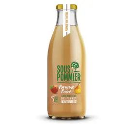 SOUS LE POMMIER Jus de pomme poire pommes non traitées 1l