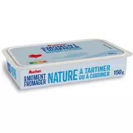 AUCHAN Fromage à tartiner nature 150g