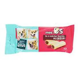 MARQUE REPÈRE, TOUS MES AMIS Os à mâcher Fourrés boeuf 2x100g