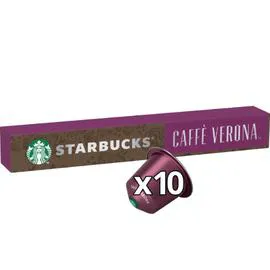 STARBUCKS Café capsules Compatible Nespresso Caffè Verona intensité 10 By Nespresso 10x5,5g