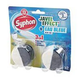MARQUE REPÈRE, SYPHON Blocs WC 3en1 Javel + Eau bleue x2