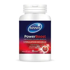 MANIX Complément Alimentaire PowerBoost Stimulation Sexuelle x30