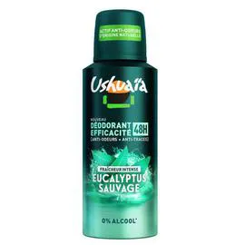 USHUAÏA Déodorant Homme Efficacité 48H Eucalyptus Sauvage 150ml