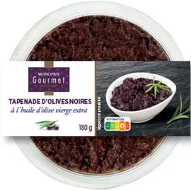 MONOPRIX GOURMET Tapenande d'olives noires 180g