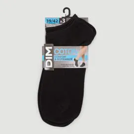 DIM Chaussettes en Cotton Confortable & Respirable Taille 43/46 x3 l'unité