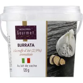 MONOPRIX GOURMET Burrata Truffe d'été 2,9 aromatisée 120g