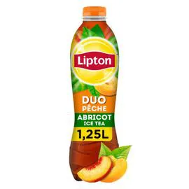 LIPTON Lipton Ice Tea Duo Saveur Pêche Abricot 1,25l