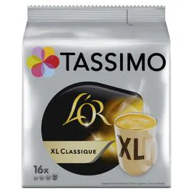 TASSIMO, L'OR Café dosettes compatibles xl classique x16 136g