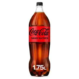 COCA-COLA Soda zéro sans sucres 1,75l