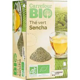 CARREFOUR BIO Thé vert bio Sencha 20x1,5g