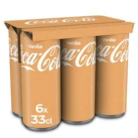 COCA-COLA Soda saveur vanille 6x33cl