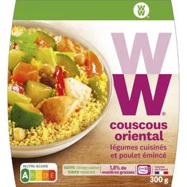 WW, WEIGHT WATCHERS Plat cuisiné couscous oriental 300g