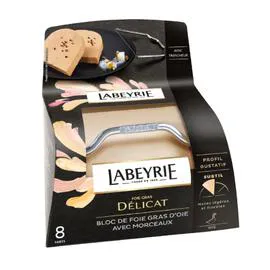 LABEYRIE Bloc de foie gras d'oie avec morceaux 285g