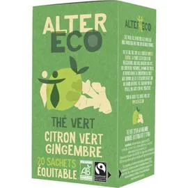 ALTER ECO Thé vert citron gingembre bio 40g