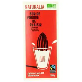 NATURALIA Chocolat au Lait Dégustation Bio 100g