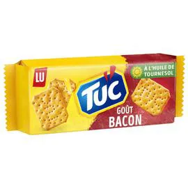 LU, TUC Biscuits apéritifs crackers goût bacon 100g