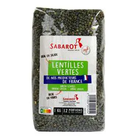 SABAROT Lentille Verte 1kg