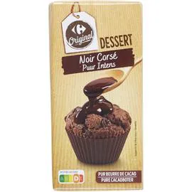 CARREFOUR ORIGINAL Chocolat dessert noir corsé 200g