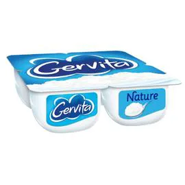 GERVITA Fromage blanc mousse nature 4x100g