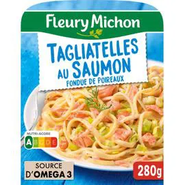FLEURY MICHON Plat cuisiné tagliatelles au saumon crème ciboulette 280g