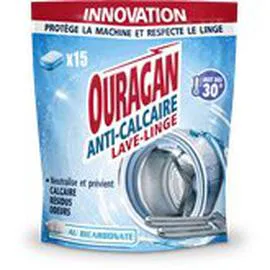 OURAGAN Tablettes lave-linge Anti calcaire l'unité